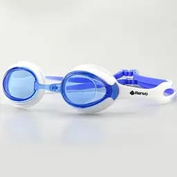 Дитячі окуляри для плавання Renvo Vishu JR Anti-fog білий, синій OSFM (1SG110-0304)