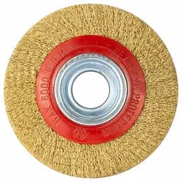 Щітка дротяна дископодібна Sigma Ø150мм Ø32мм (латуньована) (9012341)
