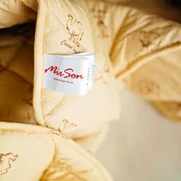 Ковдра вовняна MirSon Gold Camel №024, зимова, 155x215 см, кремова - мініатюра 8