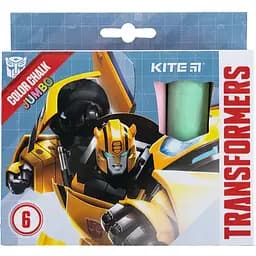 Крейда кольорова Kite Jumbo Transformers 6 шт. (TF24-073)