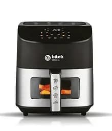 Аерофритюрниця сенсорна Bitek BT-9501 8 л безмасляна повітряна 4200 Вт Чорний - мініатюра 2