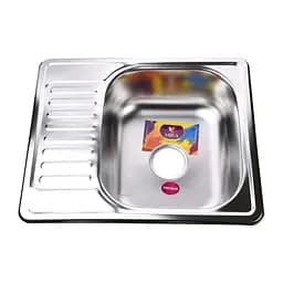 Мийка кухонна Mira MR 5848 E прямокутна 580х480х180 мм Satin 30412