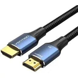 Кабель мультимедийный HDMI M to HDMI M 2.0m 8K cotton braided blue Vention (ALGLH)