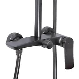 Душова система для душу Qtap Slavonice Gunmetal Black PVD QTSLA110GMB45913 - мініатюра 2