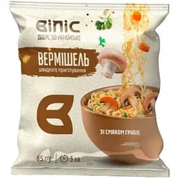 Вермішель швидкого приготування Віліс зі смаком грибів 65 г