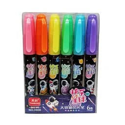 Набір фломастерів 6 кольорів Космос H609-6