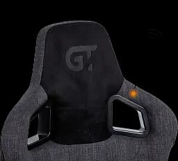 Геймерське крісло GT Racer чорне з темно-сірим (X-8005 Dark Gray/Black Suede) - мініатюра 4