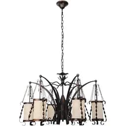 Люстра подвесная Brille кантри E27 60W BK (BKL-155S/6)