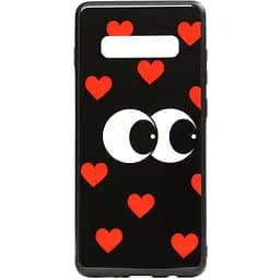 Чохол-накладка Toto Cartoon Print Glass Case Samsung Galaxy S10 Just Eatit