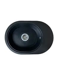 Кухонна мийка Adamant Ovale 610x420x180 чорний металік 636223, Чорний