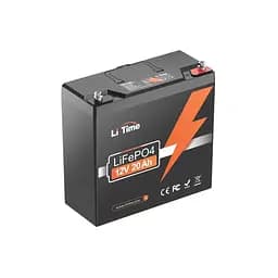 Аккумуляторная батарея литий-железо-фосфатная 12.8В 20А*ч LiFePO4 LiTime L12V20-20-BASIC-4-A20 (44-00520)