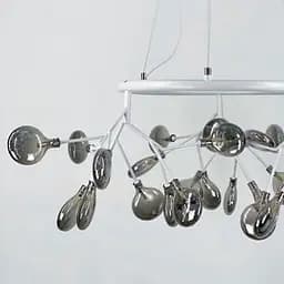 Подвесная люстра-кольцо на 45 ламп во флористических мотивах Line.F Цвет плафона Прозрачный