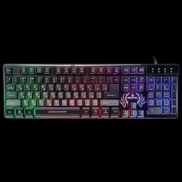 Клавіатура REAL-EL Comfort 7090 Backlit RGB Black (EL123100031) - мініатюра 4