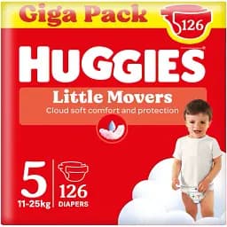 Набор подгузники Huggies Little Movers GIGA 5 (11-25 кг) 126 шт