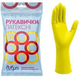 Рукавички латексні господарські Добра Господарочка, делікатні, розмір М (4820086521970) - мініатюра 2