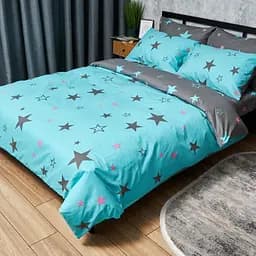 Комплект постільної білизни Moon&Star Бязь Gold Люкс Starry Skies Сімейний 160х220х2 наволочки 4х50х70