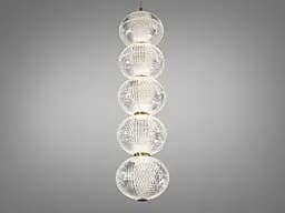 Світлодіодна люстра підвіс золото 8 Вт 4100K