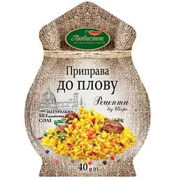 Приправа Любисток Рецепти від шефа до плову, без солі, 40 г (616717)