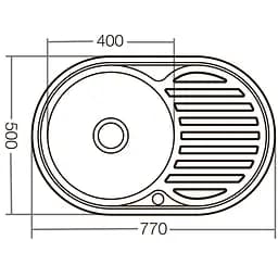 Кухонна мийка Zerix Z7750-06-180D decor ZX1595, Decor - мініатюра 2