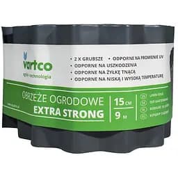 Бордюрна стрічка VARTCO 9 м х 15 см сірий БОРЛ0007