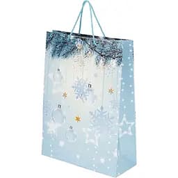 Пакет подарунковий новорічний Сніжинка JZ051045 Різнокольоровий (NY)