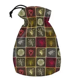 Мешочек для кубиков Q-Workshop Game of Thrones. The Sigils Pattern Dice Pouch (GOT/POU/00190166/2025/Q)