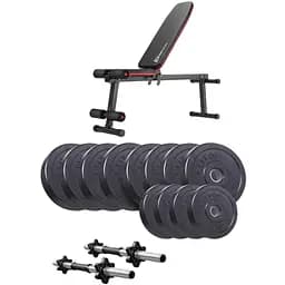 Набор Elitum Titan гантели 2х26кг со скамьей HS-1010 Pro