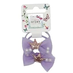 Детская резинка для волос "Корона" T18533(бузковий)