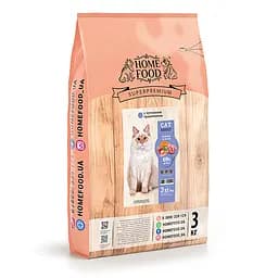 Сухий корм Home Food для дорослих котів Ягня та лосось CAT ADULT З чутливим травленням 3 кг