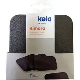 Підставки під чашку Kela Kimara 10х10 см 4 шт. коричневі (12092) - мініатюра 2