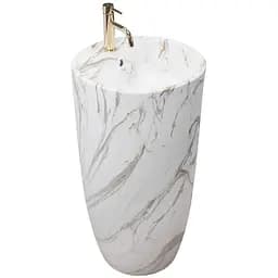 Умивальник Rea Anya lava matt напольний REA-U5803, Мармур