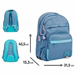 Рюкзак шкільний Yes TS-47 Hearty 45.5х31.5х15.5 см блакитний (559916) - мініатюра 4