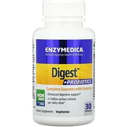 Натуральная добавка Enzymedica Digest + Probiotics, 30 капсул