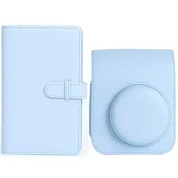 Набір аксесуарів для камери Fujifilm Instax Mini 12 - Чохол та Фотоальбом на 108 фото Блакитний