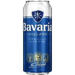 Пиво Bavaria Holland Premium светлое 5% 0.44 з/б