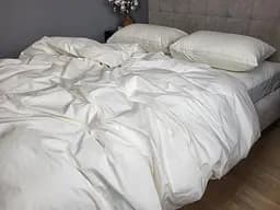 Комплект постельного белья бязь PREMIUM белый - двухспальный