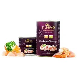 Консервований корм для котів з куркою та креветками Nuevo Adult 400 г