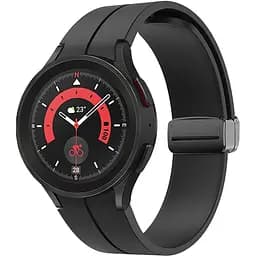 Браслет Samsung Galaxy Watch 6 Classic 43mm 6 Classic 47mm - чорний ширина кріплення 20мм силікон Watchbands Cls-black (W34-443242342)