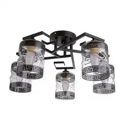 Люстра потолочная Brille классическая E27 40W BK (LK-688C/5)