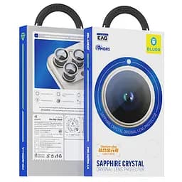 Захисне скло BlueO Sapphire на камеру для Apple iPhone 17 Pro / 17 Pro Max Срібний / Silver - мініатюра 3
