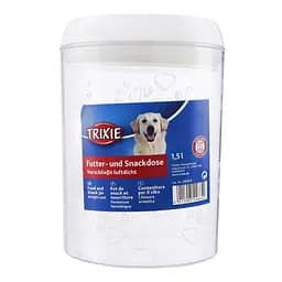 Банка Trixie для корму, 12х17,5 см, 1,5 л, прозора/біла (24664) - мініатюра 2