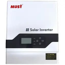 Инвертор гибридный Must PV18-3224VPM II 3200Вт 24 В, заряд 60 Ам, MPPT, 160-275 В, чистая синусоида