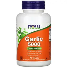 Экстракт чеснока Now Foods Garlic 5000 мкг 90 таблеток
