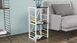 Етажерка 3/34 Ferrum-decor Серії Коннект 73x34x28 білий ДСП Венге 16мм (FRD-105523) - мініатюра 2