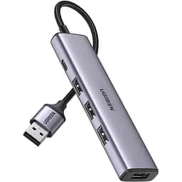 Хаб USB 3.0 -> 4хUSB 3.0 з живленням Type-C CM473 Ugreen