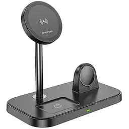 Бездротовий зарядний пристрій Borofone BQ29 3в1 чорний