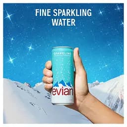 Вода минеральная Evian газированная з/б 0.33 л - мініатюра 3