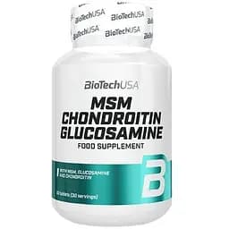 Препарат для суставов и связок BioTech MSM Chondroitin Glucosamine, 60 таблеток