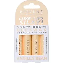 Бальзам Biovene (Біовен) для сухих губ зволожуючий з ваніллю 4 шт.