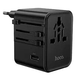 Зарядний пристрій Hoco AC30 2 USB/2 Type-C CN to EU чорний - мініатюра 5